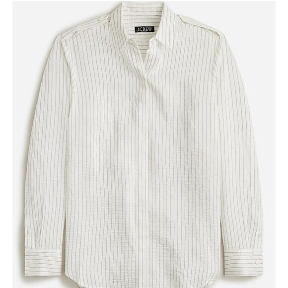 J. Crew Textured Drapery Button Down Shirt Women’s Sz. S - Picture 2 of 8